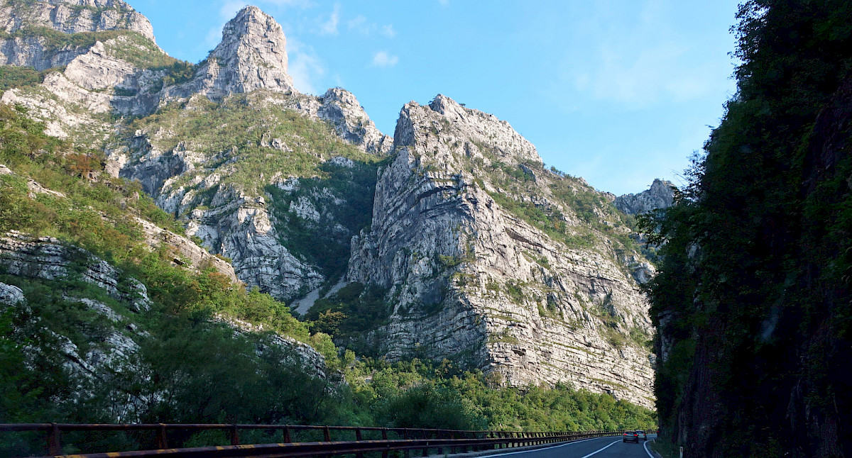 breathtaking Neretva canyon, past Jablanica, on the road to Mostar
