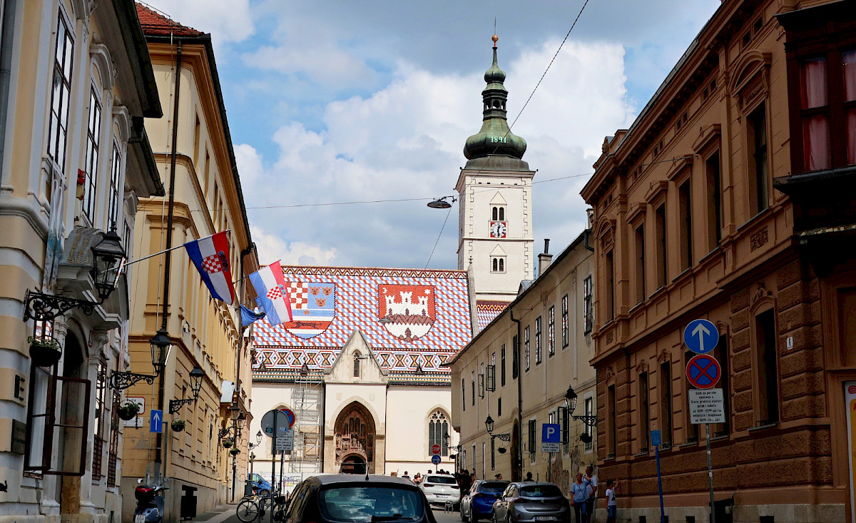 Zagreb, église Saint Marc